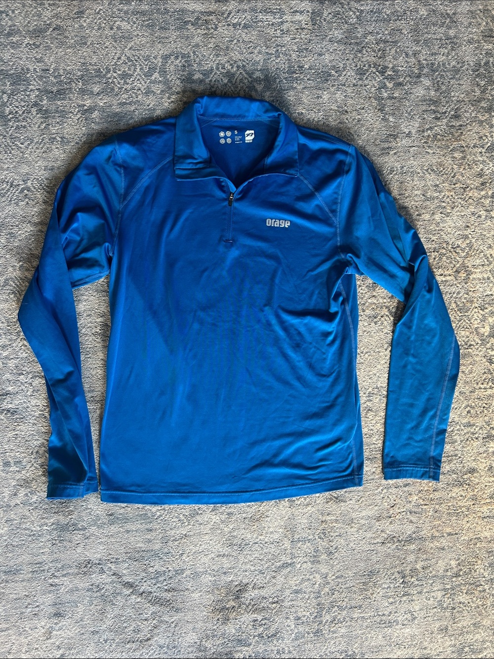 Orage Men's Long-Sleeve Quarter Zip — Royal Blue